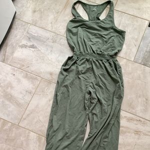 Aerie Track Jumpsuit green Med